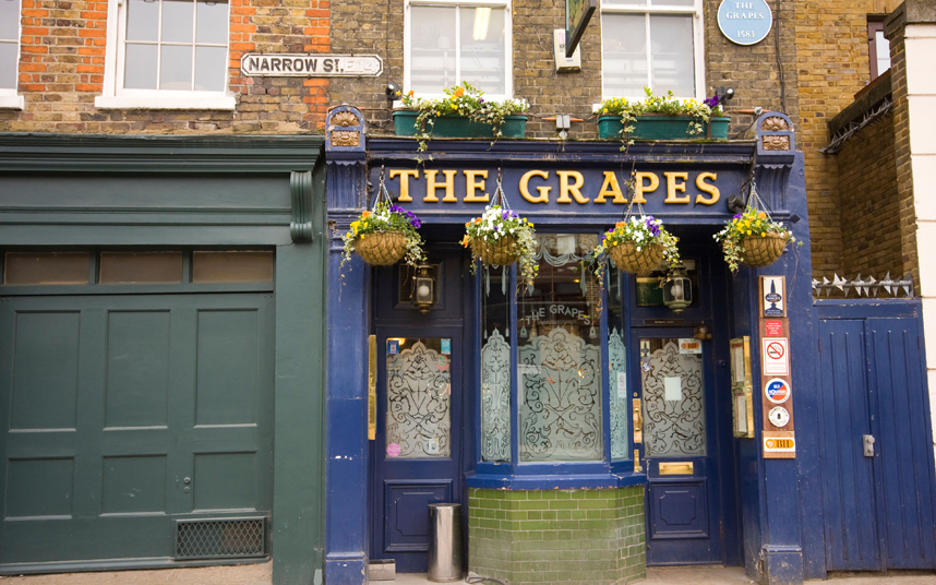 The grapes pub Oldest and greatest pubs in London